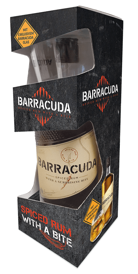 Barracuda Spiced Rum 35%vol. 0,7L OnPack mit gratis Glas
