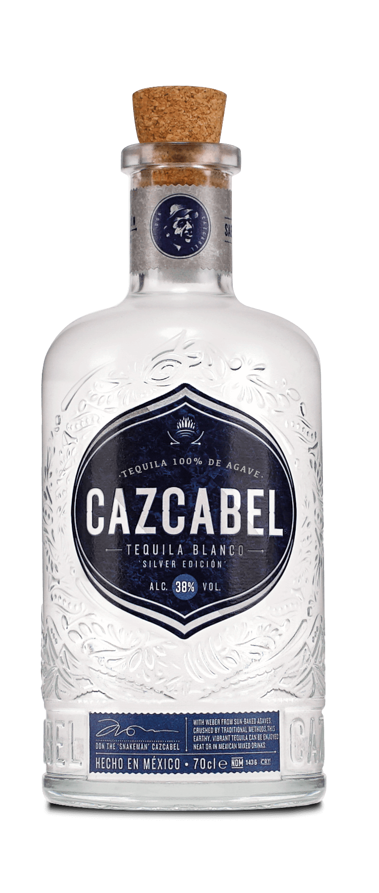 Cazcabel Blanco Tequila 0,7L 38% Vol.