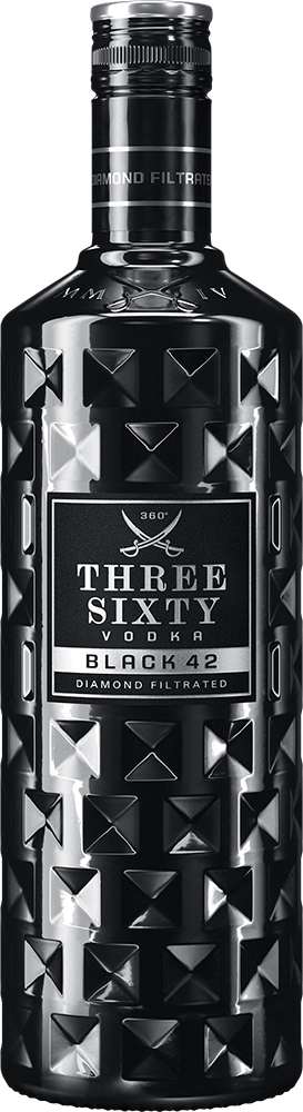 THREE SIXTY Vodka BLACK 42 0,7l 42%vol.